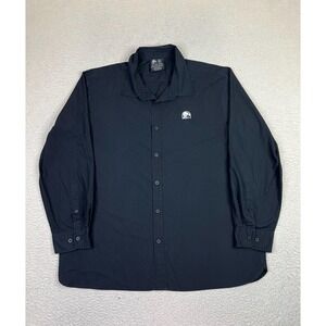 Taco Bell Shirt Mens Extra Large Black Button Down Embroidered Logo Uniform